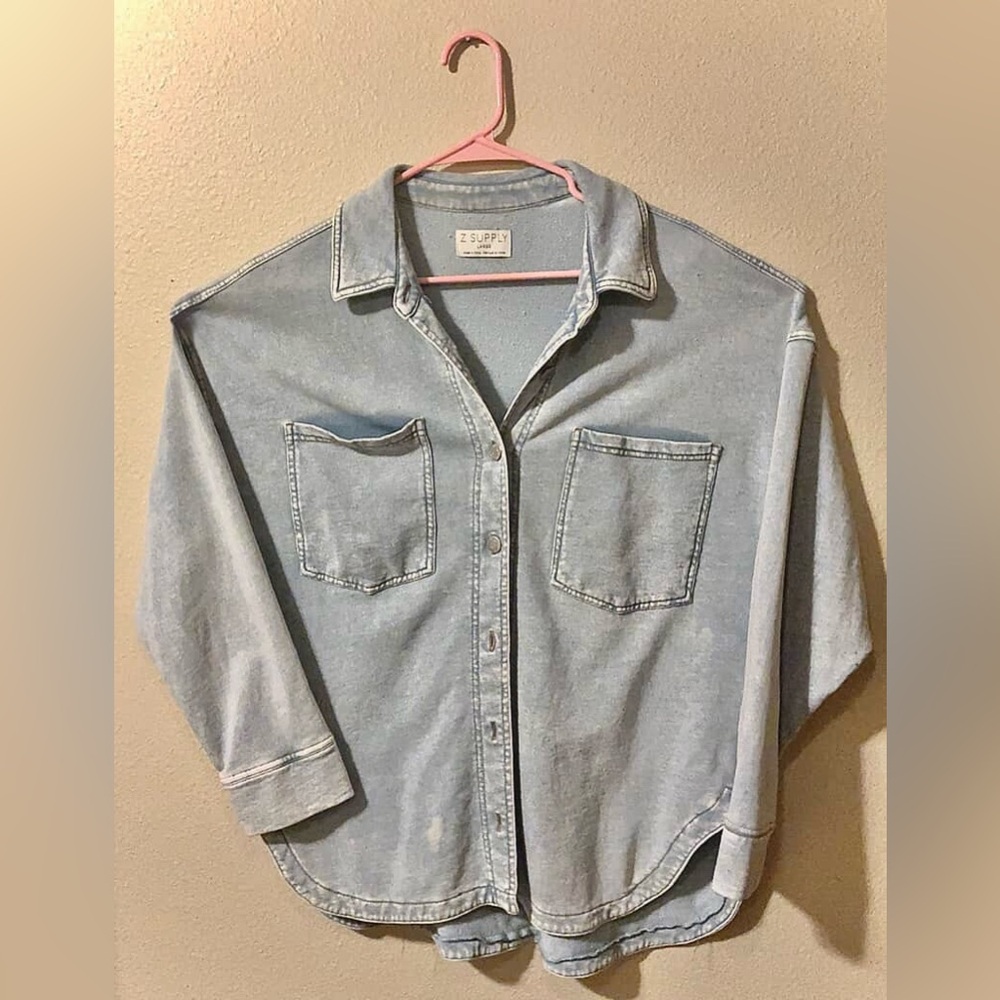 Z Supply All Day Knit Denim Jacket